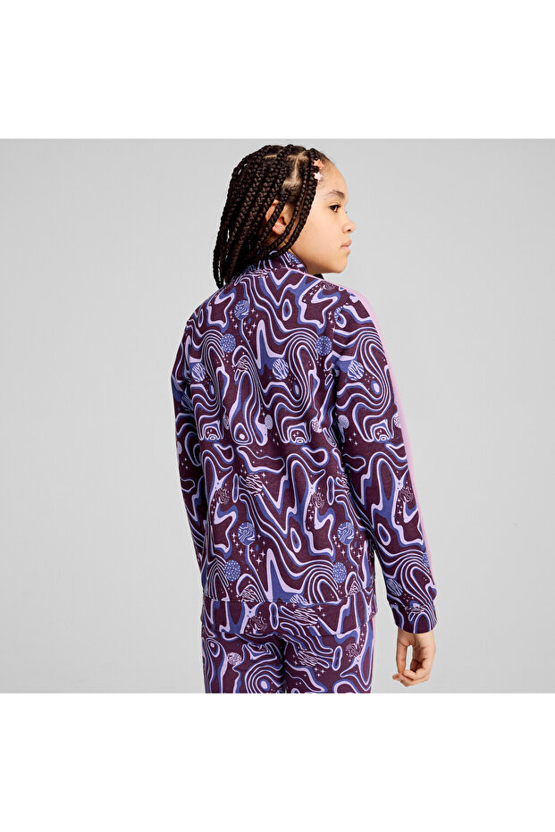 Youth Girls Track Jacket - Purple - 2