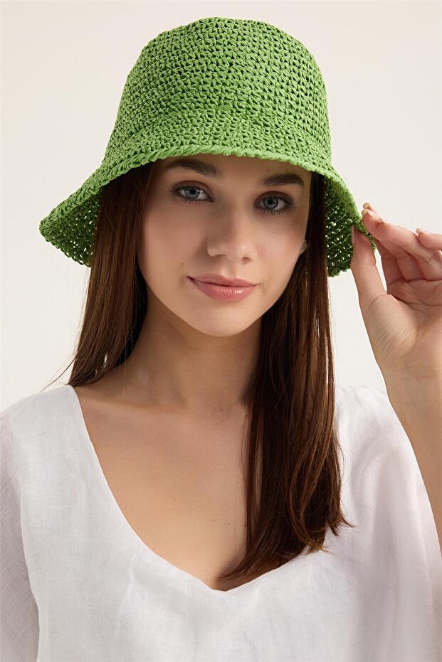 قبعة محبوكة من الورق - 1