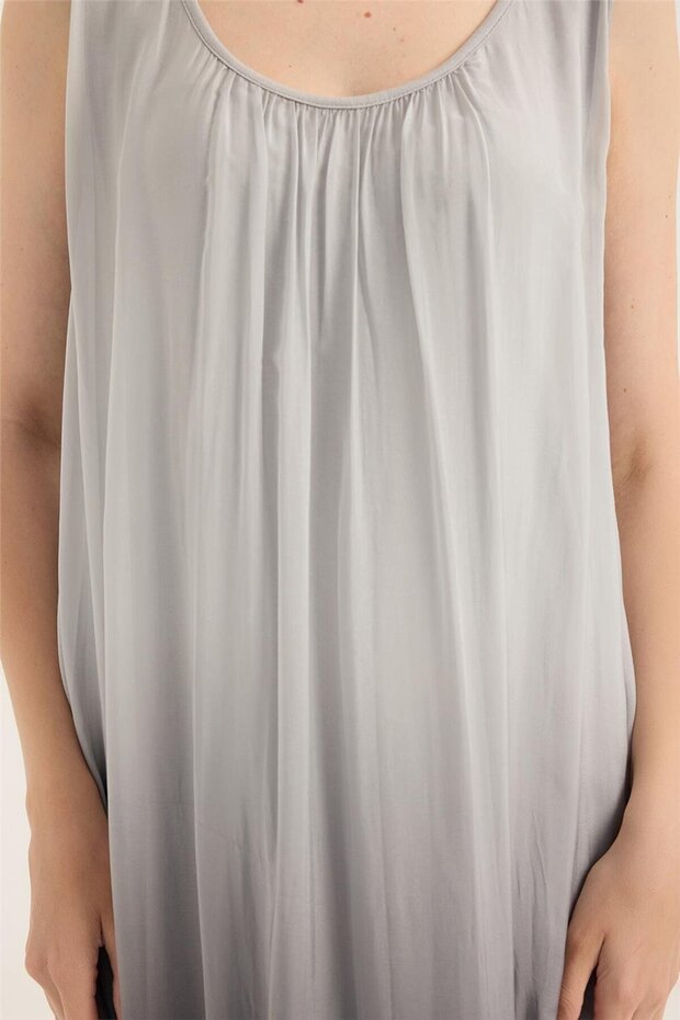 İpek Degrade Elbise - 4