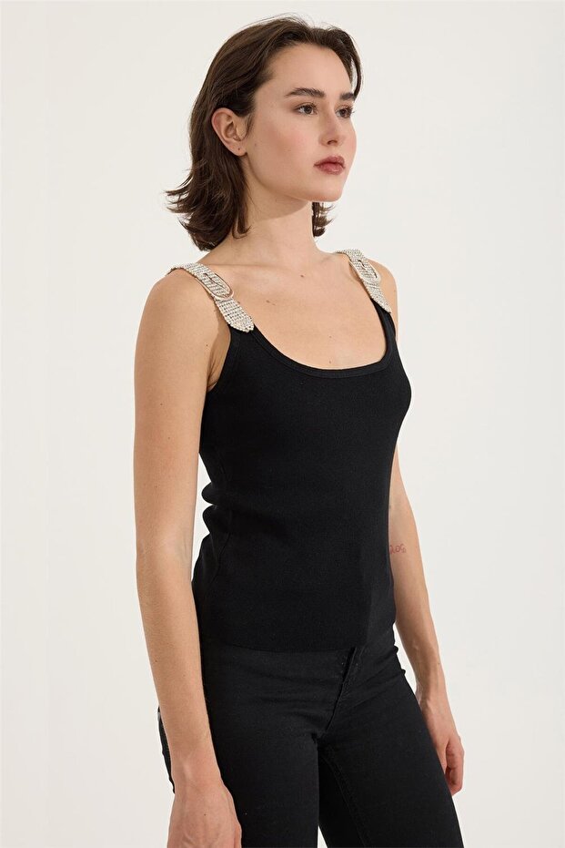 Taşlı Askı Atlet - 3