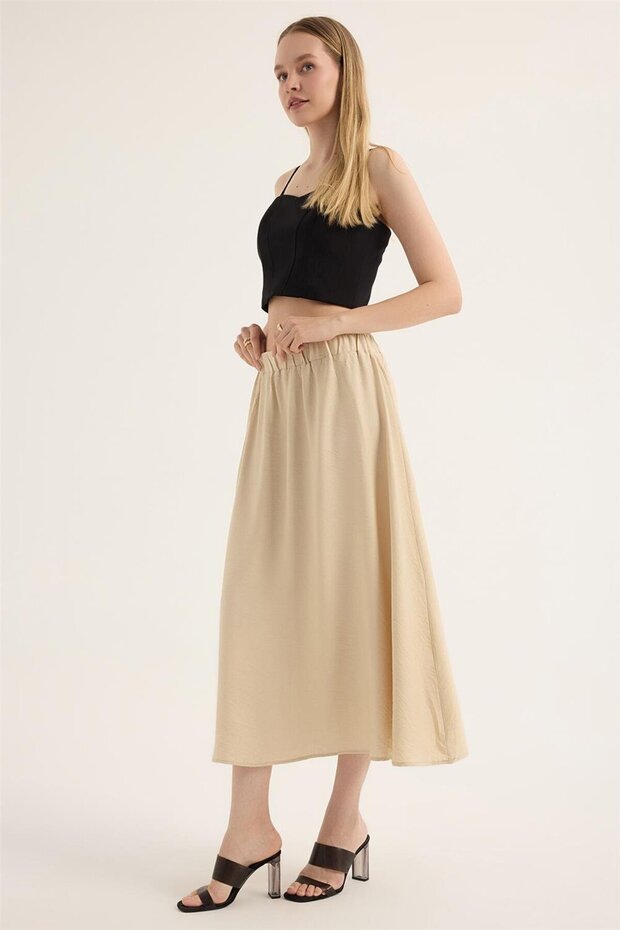 Bel Lastikli Etek - 2