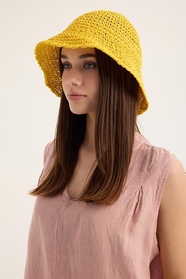 قبعة محبوكة من الورق - 2