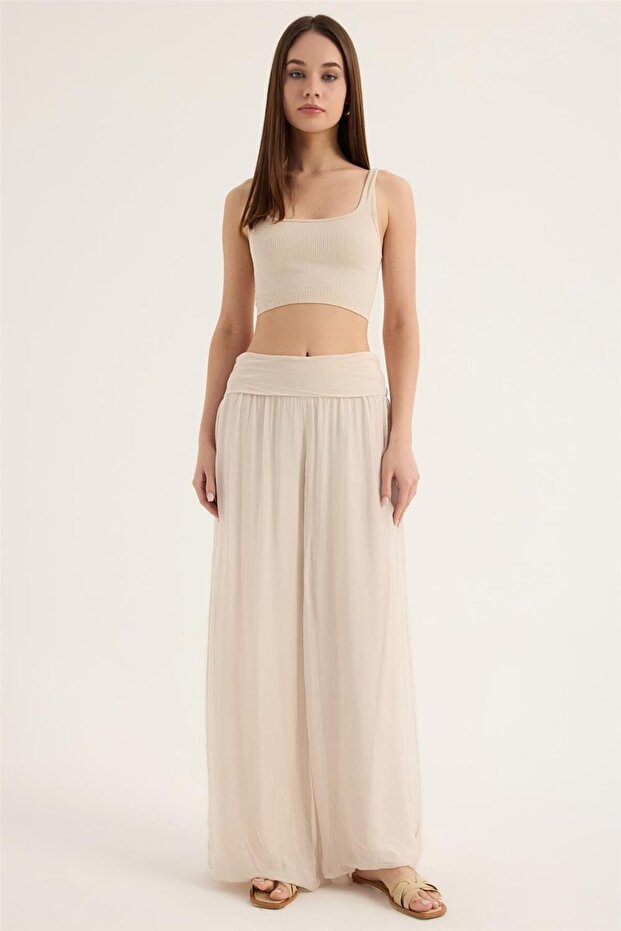 İpek Pantolon - 1