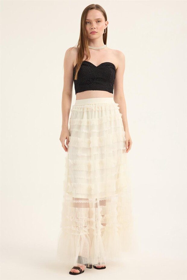 Fusta lungă din tul - 1