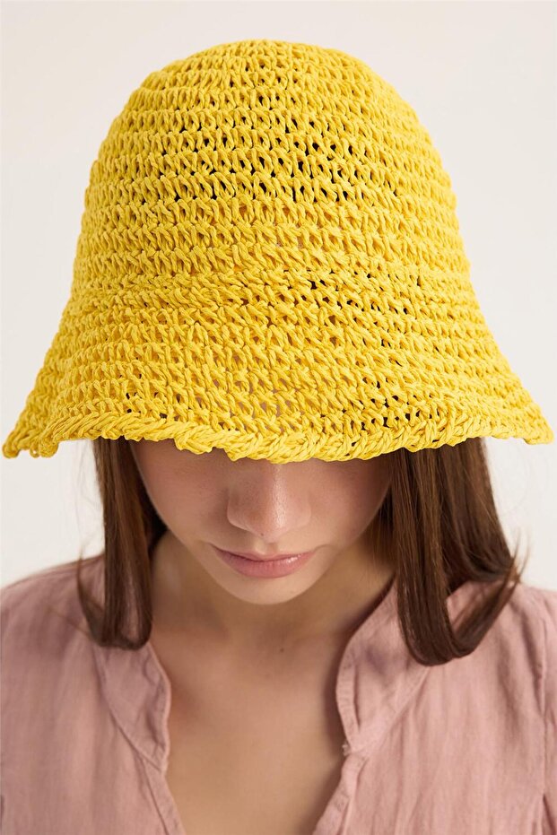 قبعة محبوكة من الورق - 4