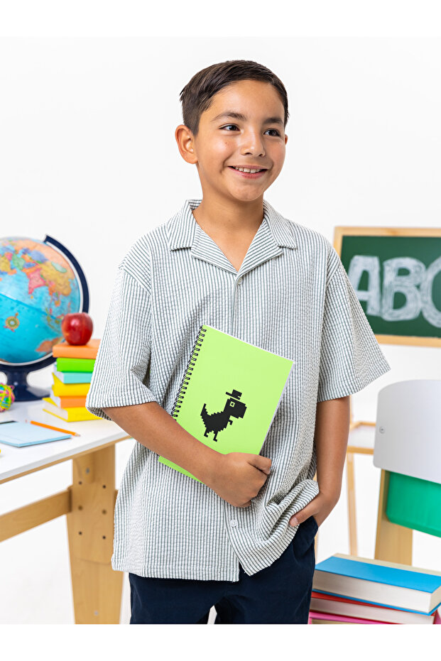 دفتر ملاحظات إدي A5 حلزوني غير مسطر للمدرسة - 3