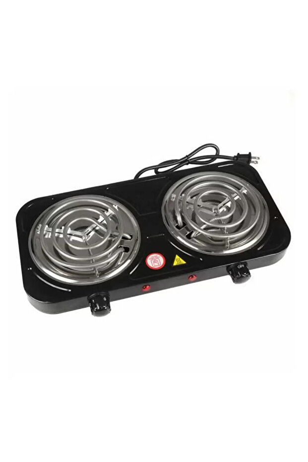 2000W Portable Electric Double Coil Stove with Dual Control and 5 Level Temperature Control - 3