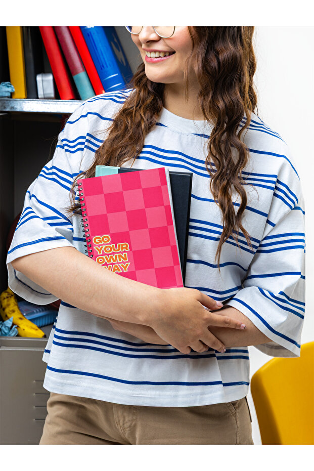 دفتر ملاحظات إدي A5 حلزوني غير مسطر للمدرسة - 2