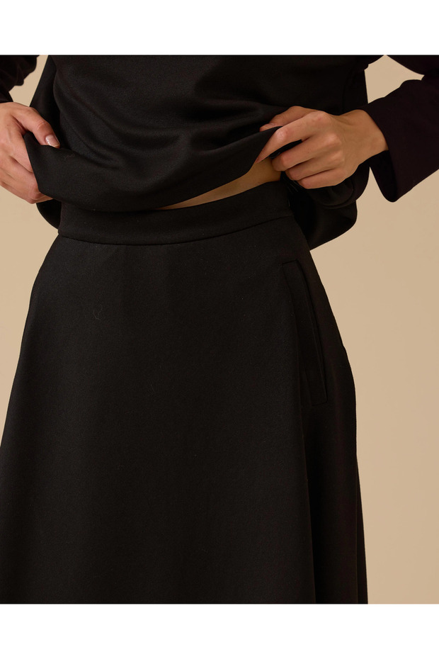 تنورة طويلة أساسية واسعة - 3