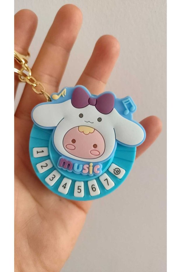 Cinnamoroll Keychain with Light and Sound Buttons