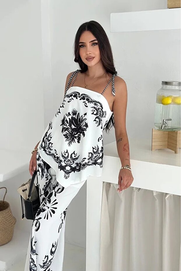 بدلة مزدوجة منقوشة - 5