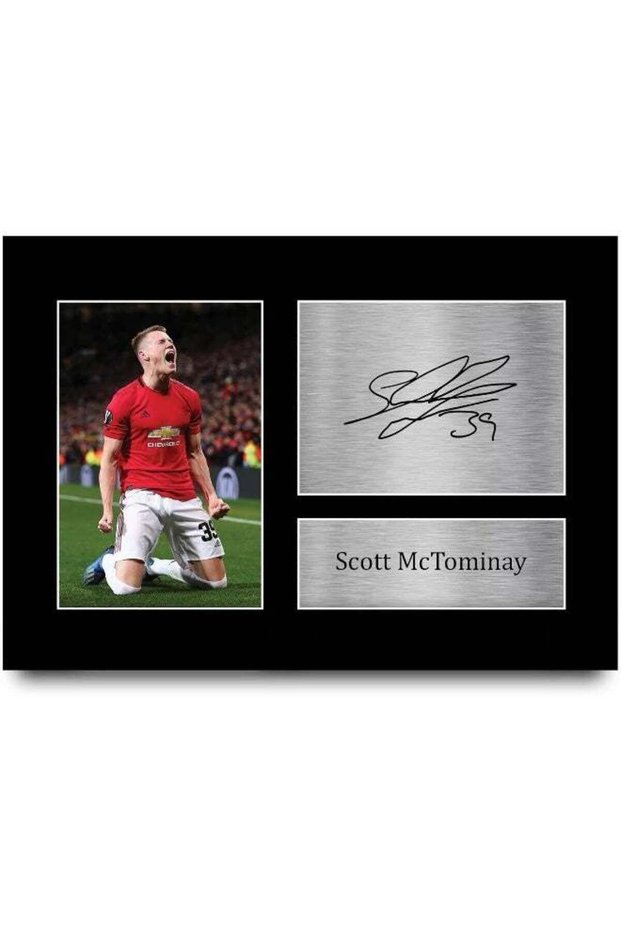 HWC Trading A4 Scott McTominay Presents Printed Signed Autograph Picture for Fans and Supporters