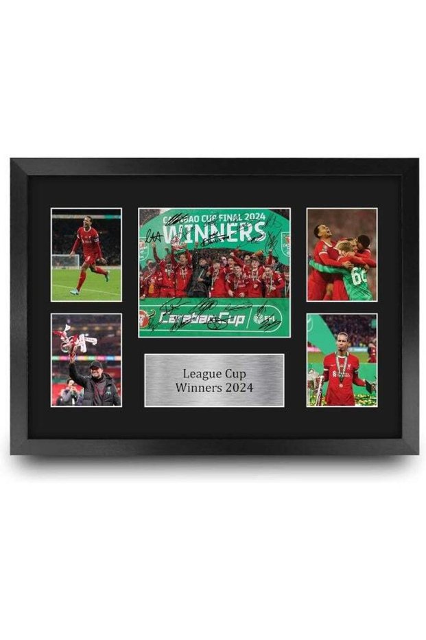 HWC Trading FR A3 Liverpool Caraboa Cup Champions 2024 Printed Memorabilia Signed Photograph