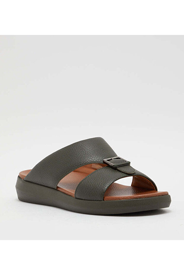 Mens 2015-104-A Olive Arabic Sandals
