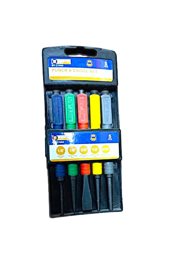 MATER TOOL Punch & Chisel Set 5PCS – Heavy-Duty Steel Punches and Chisels for Metalworking
