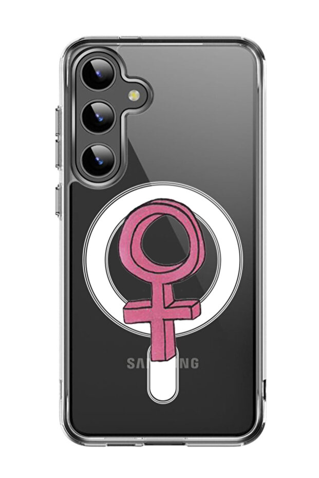 Case for Samsung Galaxy S24 Plus Compatible with MagSafe, Shockproof Bumper Cover Girl power 1