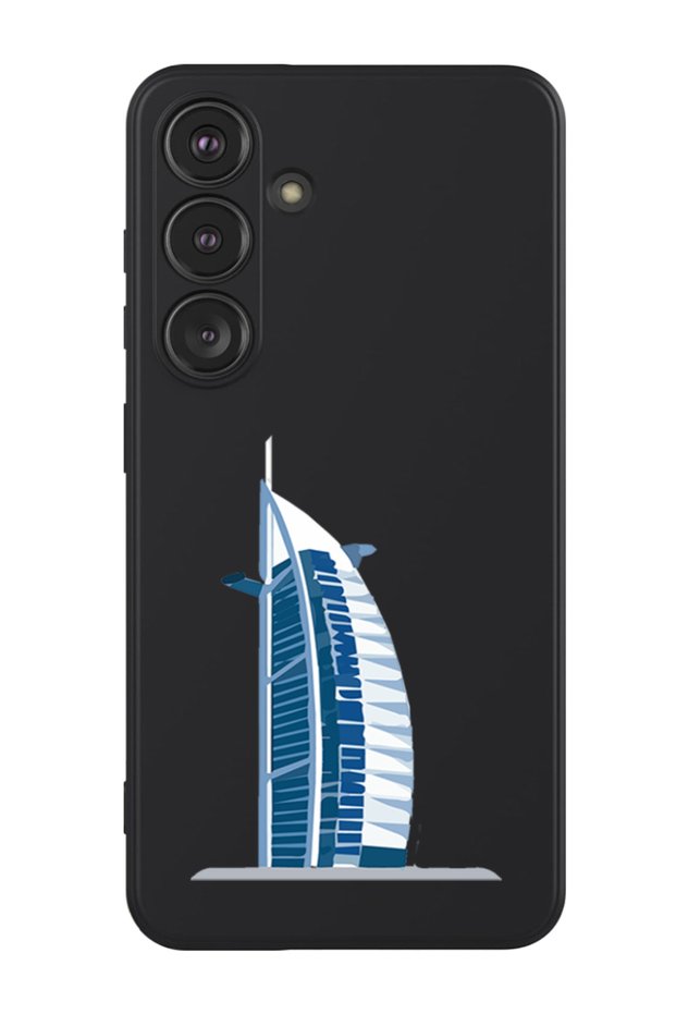 Protective Liquid Silicone Shockproof Case For Samsung Galaxy S24 Plus (Black) - Burj Al arab