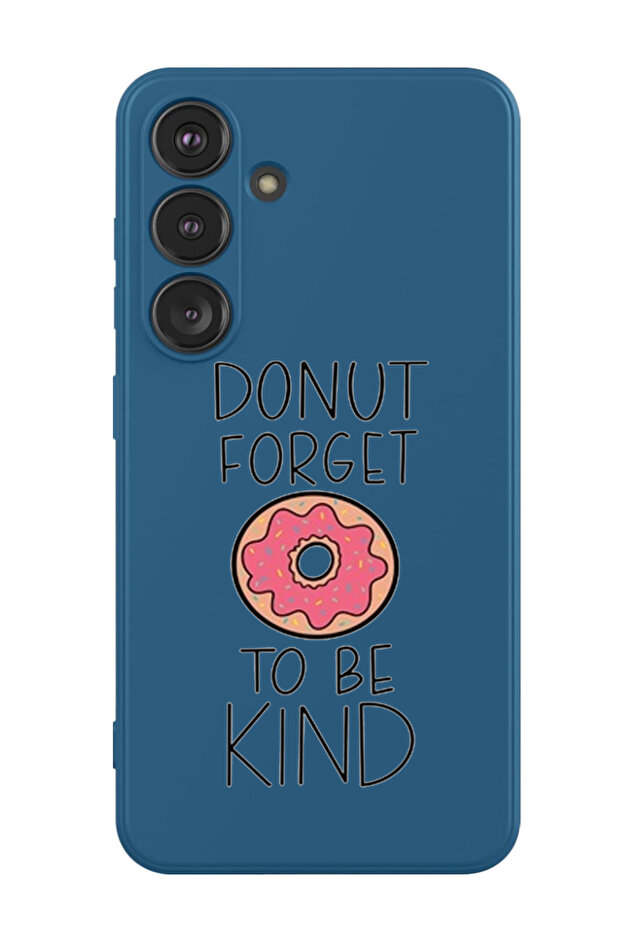Protective Liquid Silicone Case For Samsung Galaxy S24 Plus (Blue) - donut-forget-to-be-kind