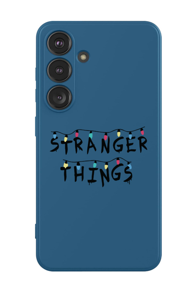 Protective Liquid Silicone Shockproof Case For Samsung Galaxy S24 Plus (Blue) - Stranger things
