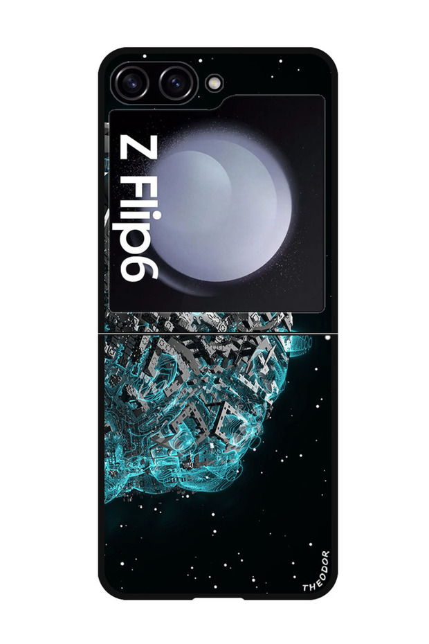 Protective Case For Samsung Galaxy Z Flip 6 spaceship_scifi_space