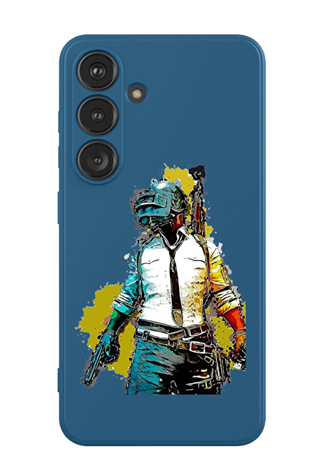 Protective Liquid Silicone Shockproof Case For Samsung Galaxy S24 Plus (Blue) - Pubg