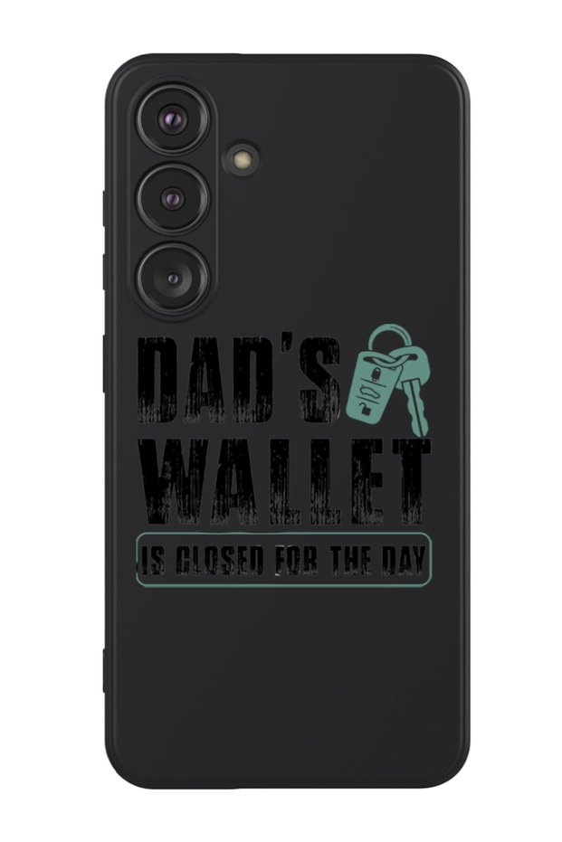 Protective Liquid Silicone Shockproof Case For Samsung Galaxy S24 Plus (Black) - Dads wallet Black