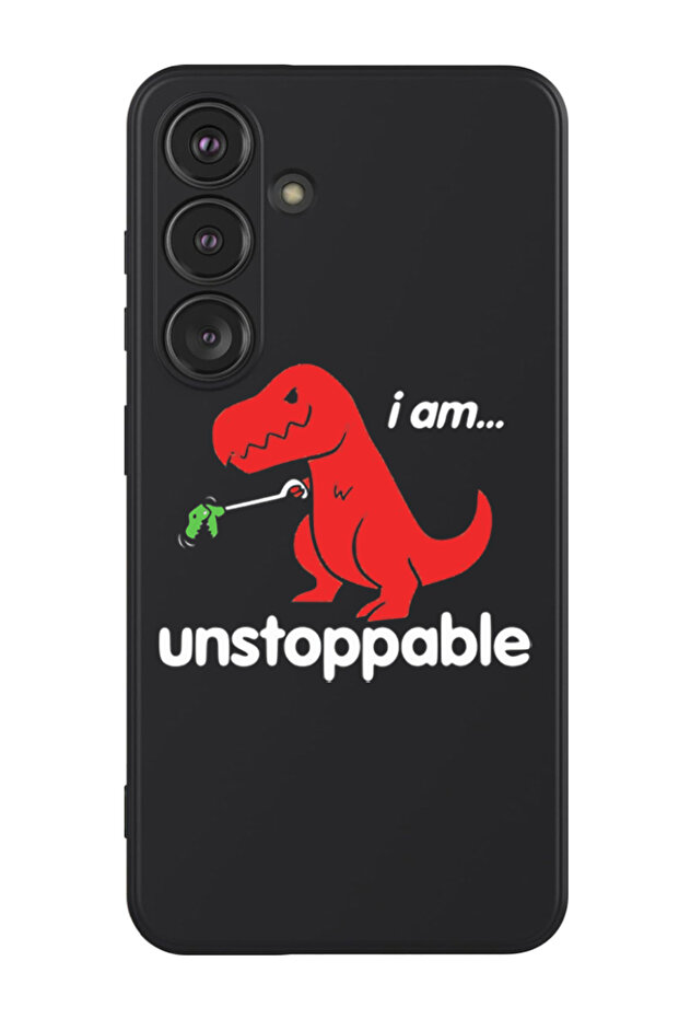 Protective Liquid Silicone Shockproof Case For Samsung Galaxy S24 Plus (Black) - I am unstoppable