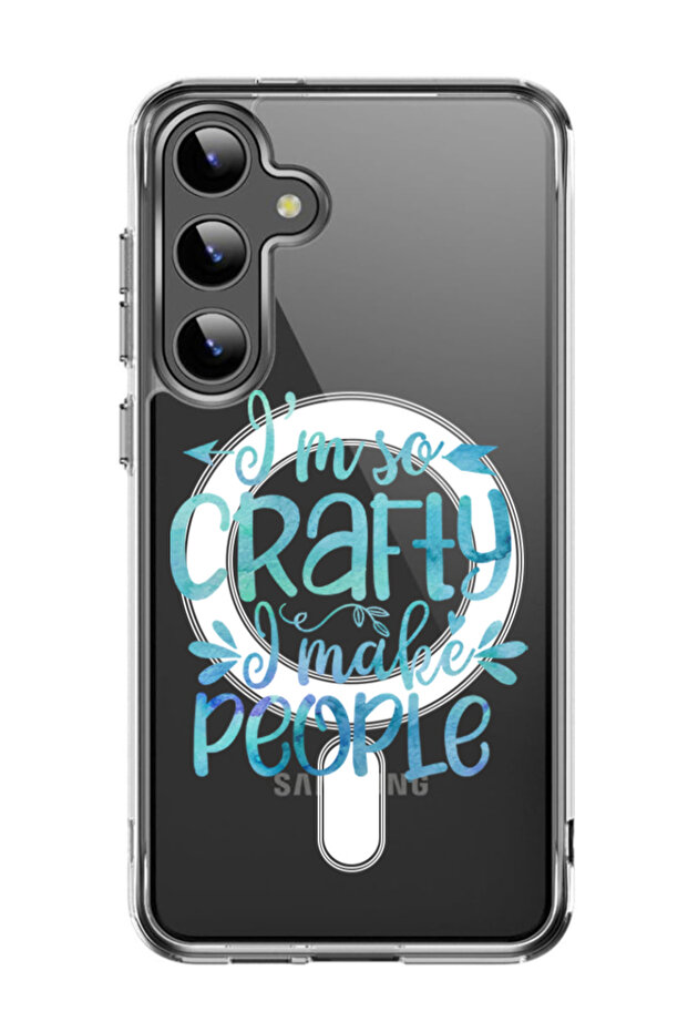 Case for Samsung Galaxy S24 Plus Compatible with MagSafe, Shockproof Cover crafty i make people