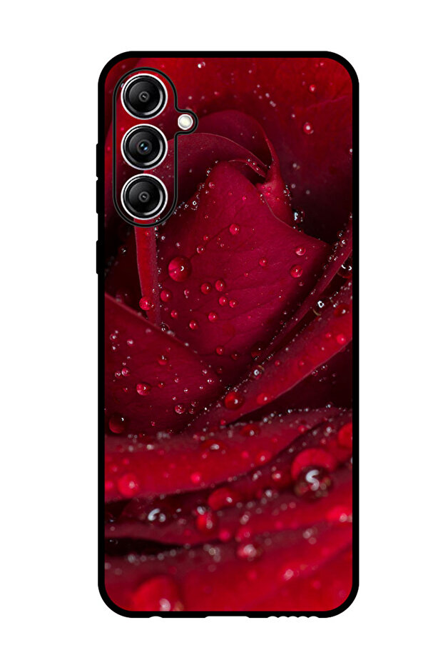 Protective Case Anti Scratch Shock Proof Bumper Cover For Samsung Galaxy M15 rose_petals_red