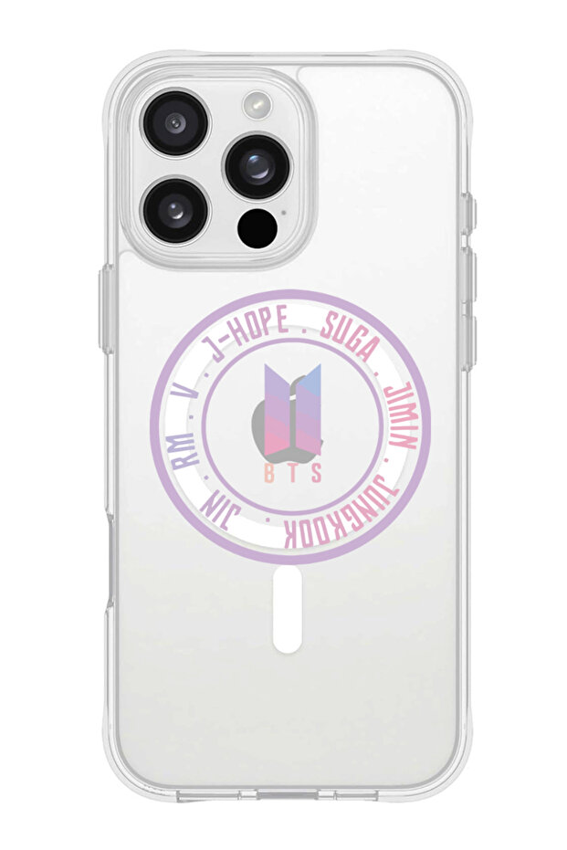 iPhone 16 Pro Magsafe Case for iPhone Compatible with, Shockproof Phone Bumper Cover - BTS sticker