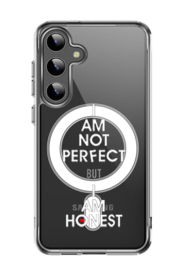 Case for Samsung Galaxy S24 Compatible with MagSafe, Shockproof Cover i am not perfect butcopy