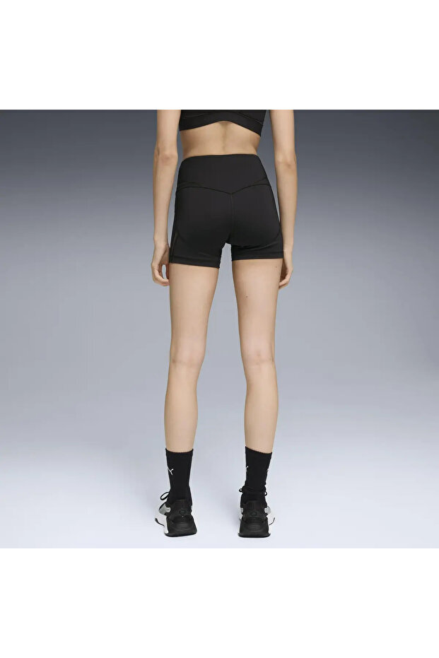 W SHAPE SHORT TIGHT 4" Siyah Kadın Şort Tayt - 2