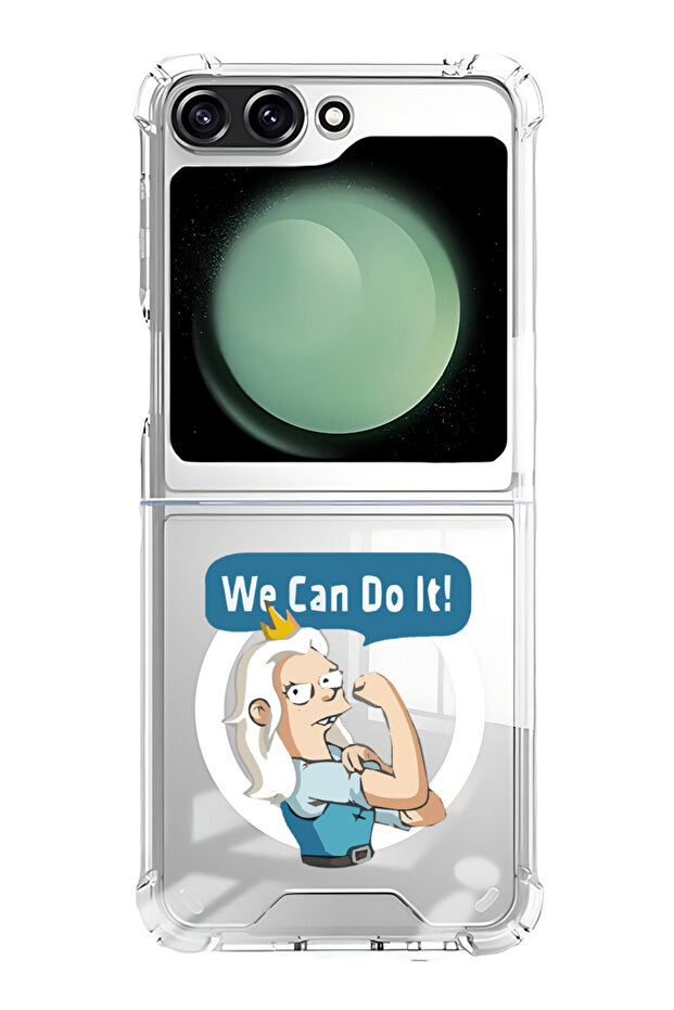 Case for Samsung Galaxy Z Flip 5 Compatible with MagSafe, Shockproof Phone Bumper Cover We can do it