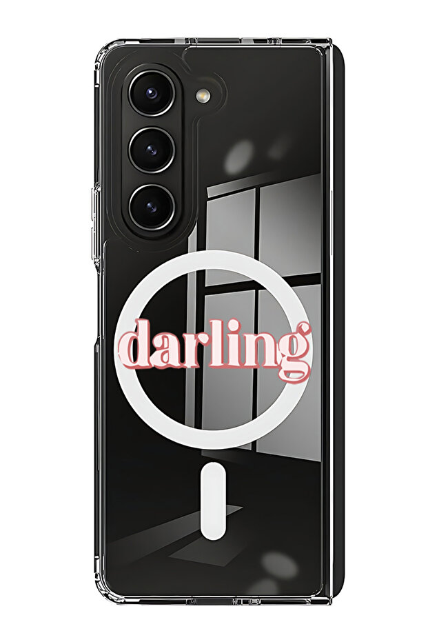 Case for Samsung Galaxy Z Fold 5 Compatible with MagSafe, Shockproof Phone Bumper Cover Darling