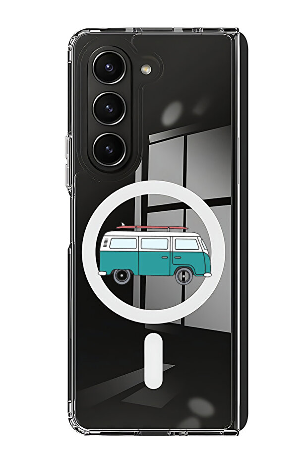 Case for Samsung Galaxy Z Fold 5 Compatible with MagSafe, Shockproof Phone Bumper Cover VAn