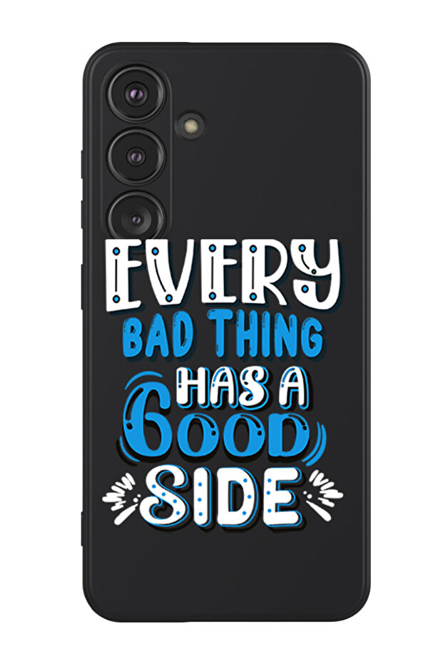 Protective Liquid Silicone Case For Samsung Galaxy S24 Plus (Black) - EVery bad thing has a good