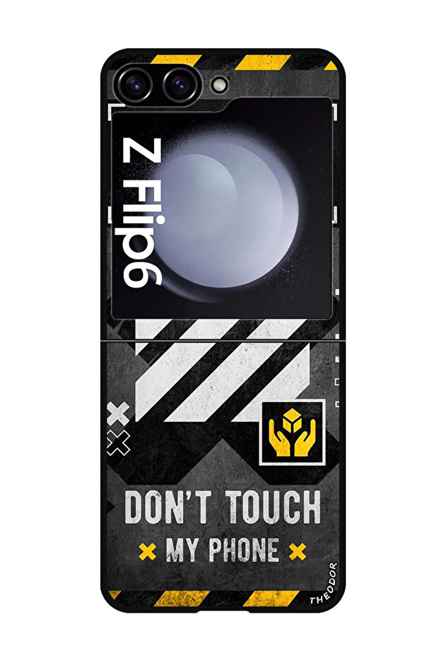 Protective Case For Samsung Galaxy Z Flip 6 Dont Touch My Phone 1