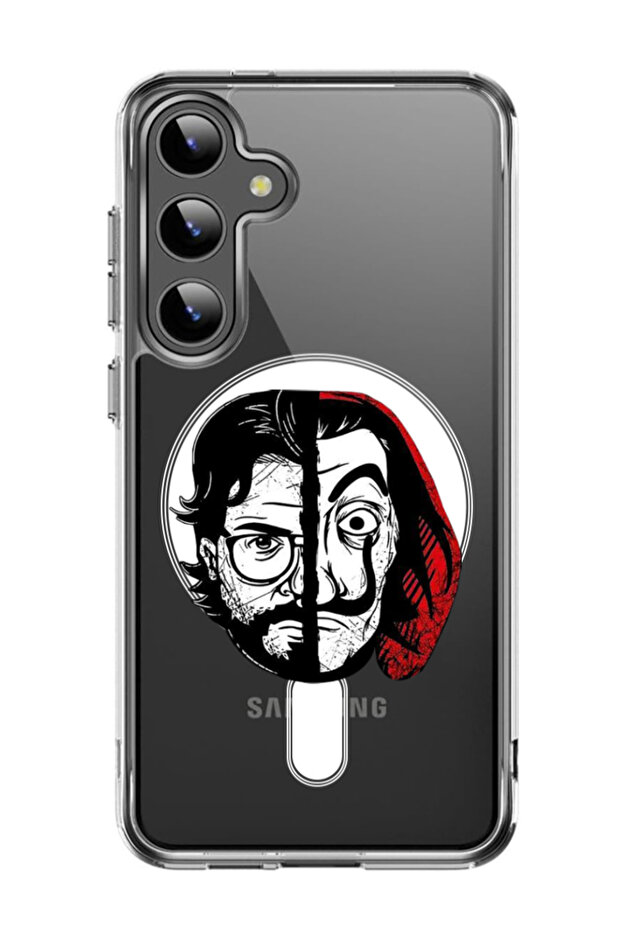 Case for Samsung Galaxy S24 Plus Compatible with MagSafe, Shockproof Cover Money Heist Professor