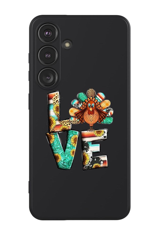 Protective Liquid Silicone Shockproof Case For Samsung Galaxy S24 Plus (Black) - Love