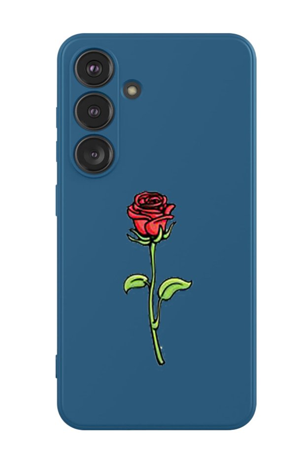 Protective Liquid Silicone Shockproof Case For Samsung Galaxy S24 Plus (Blue) - Rose