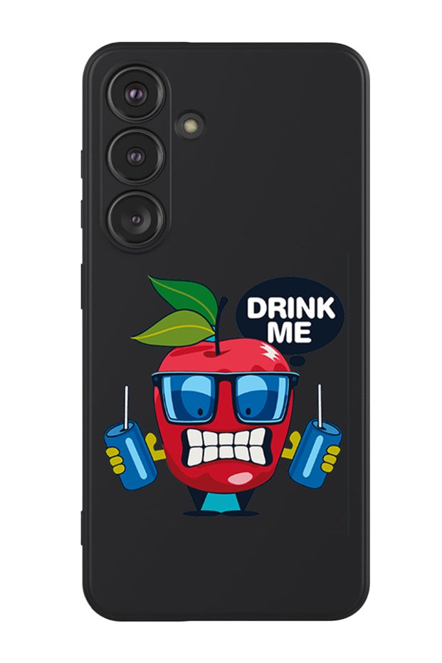 Protective Liquid Silicone Shockproof Case For Samsung Galaxy S24 Plus (Black) - Apple drink me