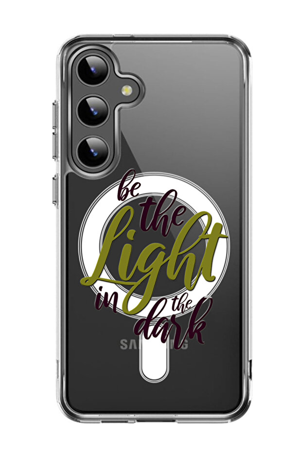 Case for Samsung Galaxy S24 Plus Compatible with MagSafe, Shockproof Bumper Cover Be the Light
