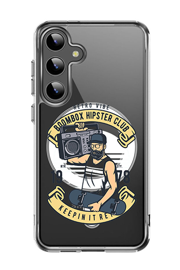 Case for Samsung Galaxy S24 Plus Compatible with MagSafe, Shockproof Cover Boombox hipster club