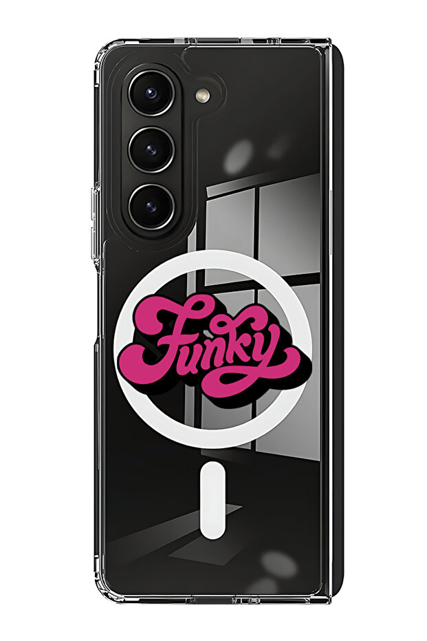 Case for Samsung Galaxy Z Fold 5 Compatible with MagSafe, Shockproof Phone Bumper Cover Funky