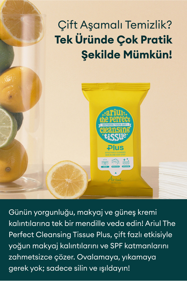 The Perfect Cleansing Tissue Plus - Tek Adımda Cilt ve Makyaj Temizleme Mendili - 6