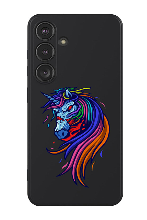 Protective Liquid Silicone Shockproof Case For Samsung Galaxy S24 Plus (Black) - horse
