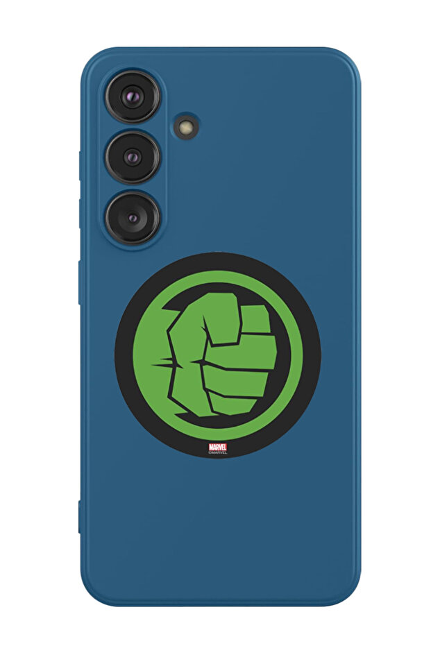 Protective Liquid Silicone Shockproof Case For Samsung Galaxy S24 Plus (Blue) - Marvel logo