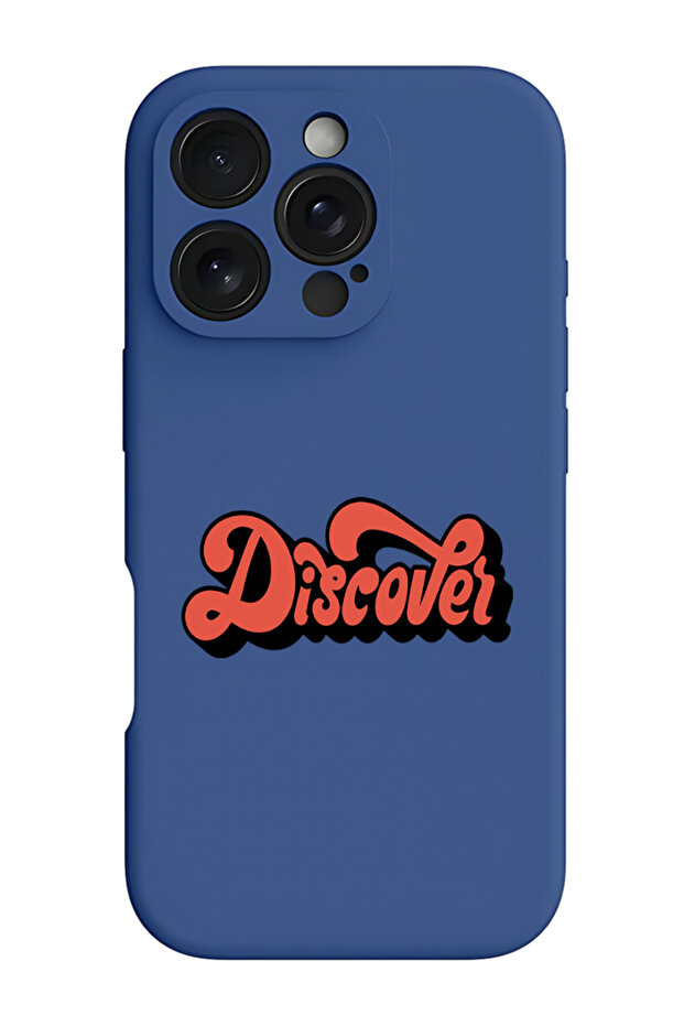 iPhone 16 Pro Max Blue Protective Liquid Silicone Shockproof Case - Discover