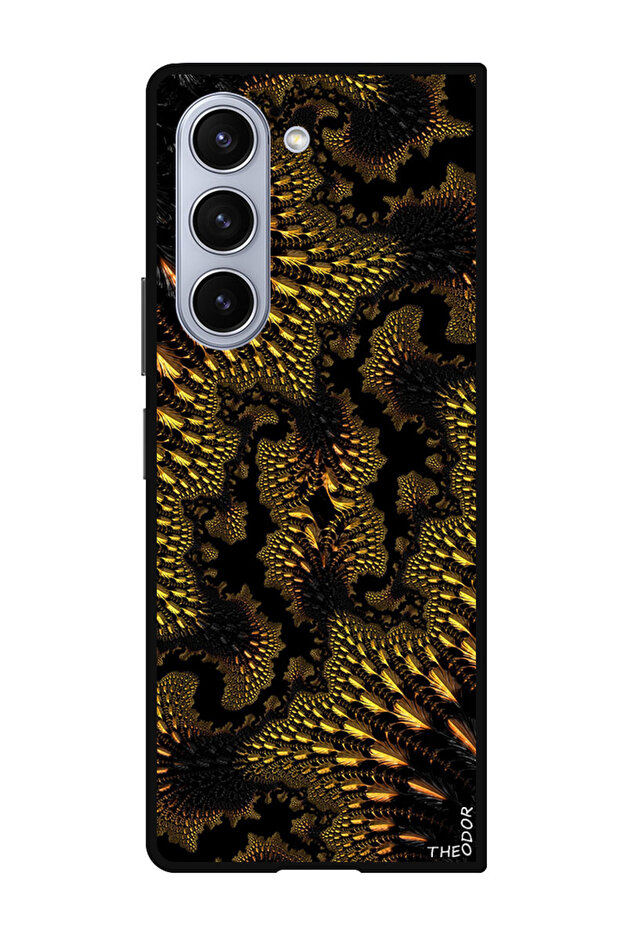 Protective Case For Samsung Galaxy Z Fold 6 fractal_abstraction_sinuous