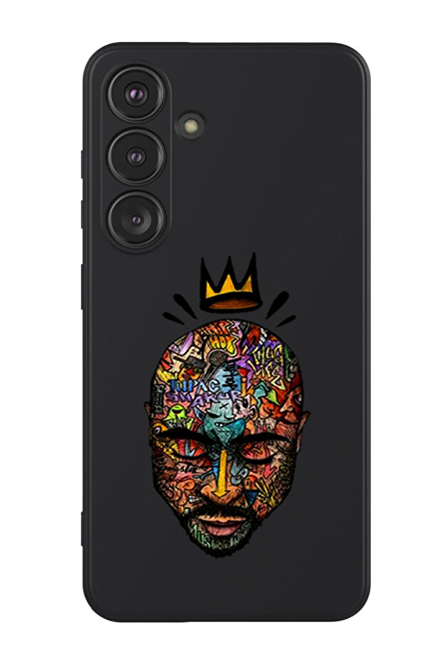 Protective Liquid Silicone Shockproof Case For Samsung Galaxy S24 Plus (Black) - Face